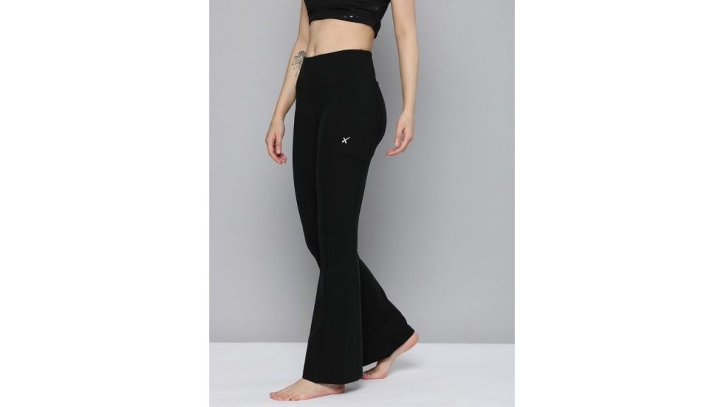 HRX by Hrithik Roshan Women Printed Rapid-Dry Flared Yoga Tights