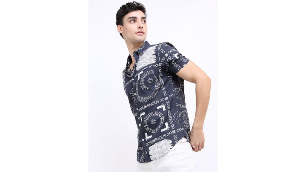 Highlander Men Slim Fit Printed Shirt