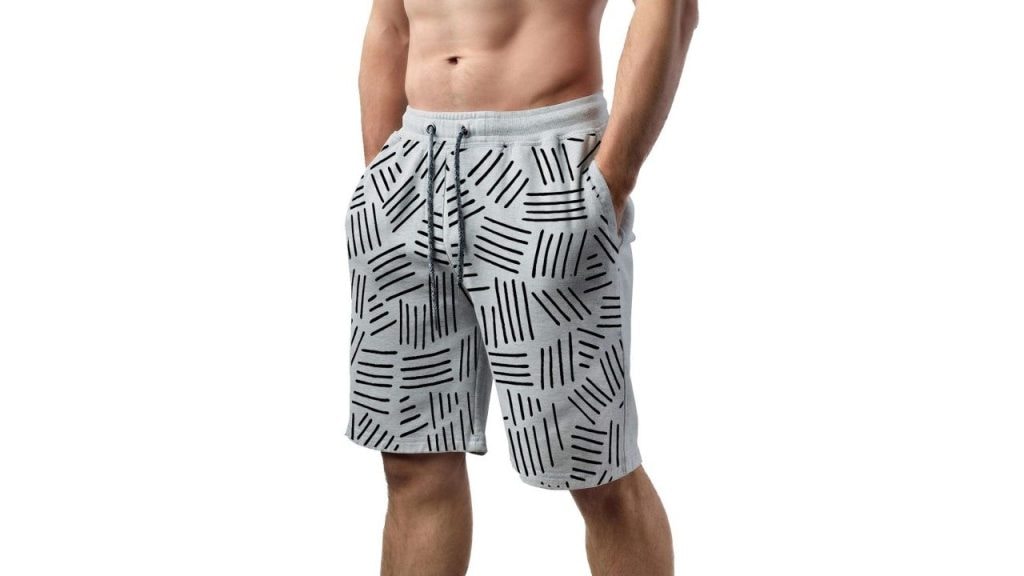 Hotfits Men Pack of 2 Abstract Printed Cotton Training/Gym Shorts
