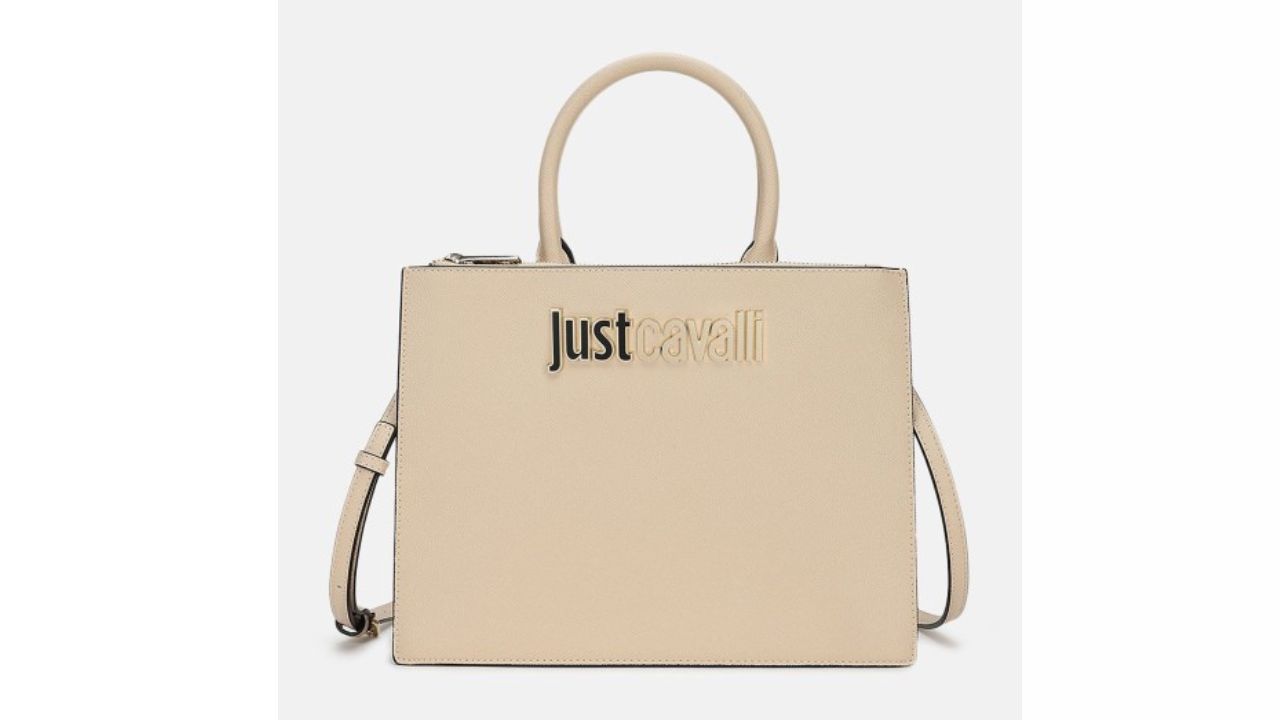 Just Cavalli Women Solid Structured Handheld Bag