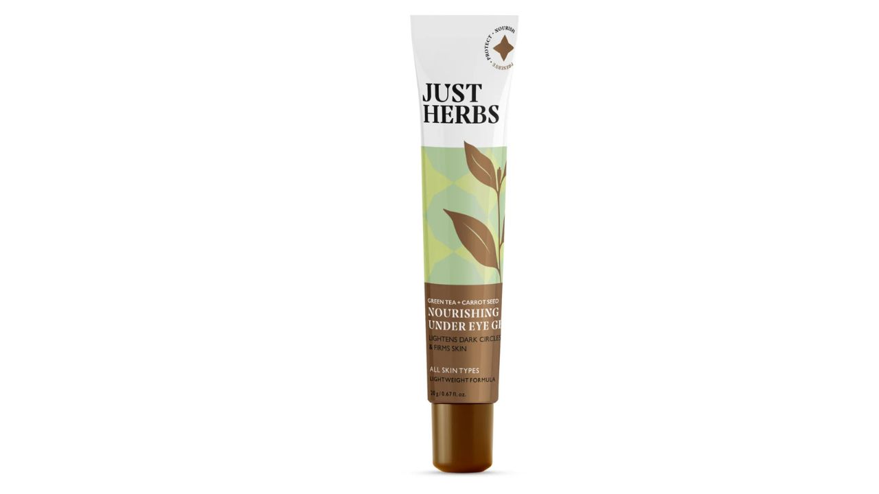 Just Herbs Nourishing Under Eye Gel with Green Tea and Carrot Seed