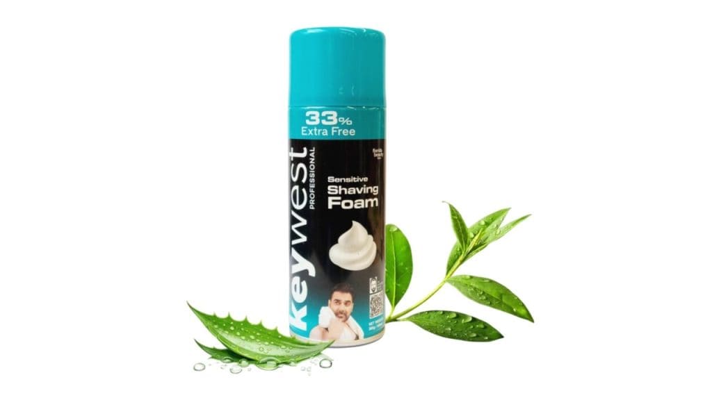 Keywest Pre Shaving Foam with Tea Tree Oil & Aloe Vera - 385g