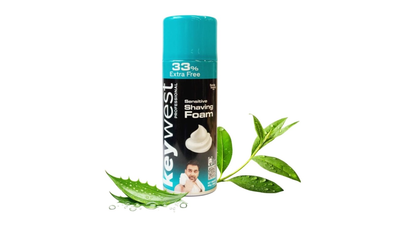 Keywest Pre Shaving Foam with Tea Tree Oil & Aloe Vera - 385g