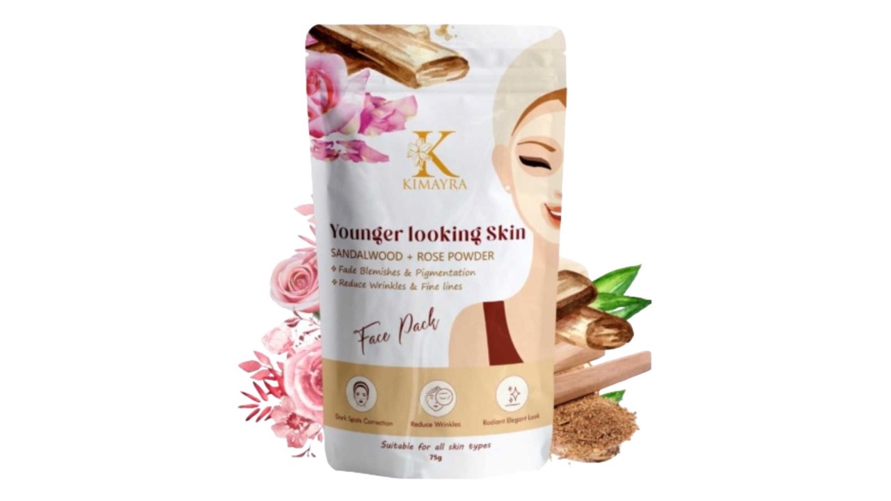 Kimayra World Sandalwood & Rose Face Pack Powder-75g