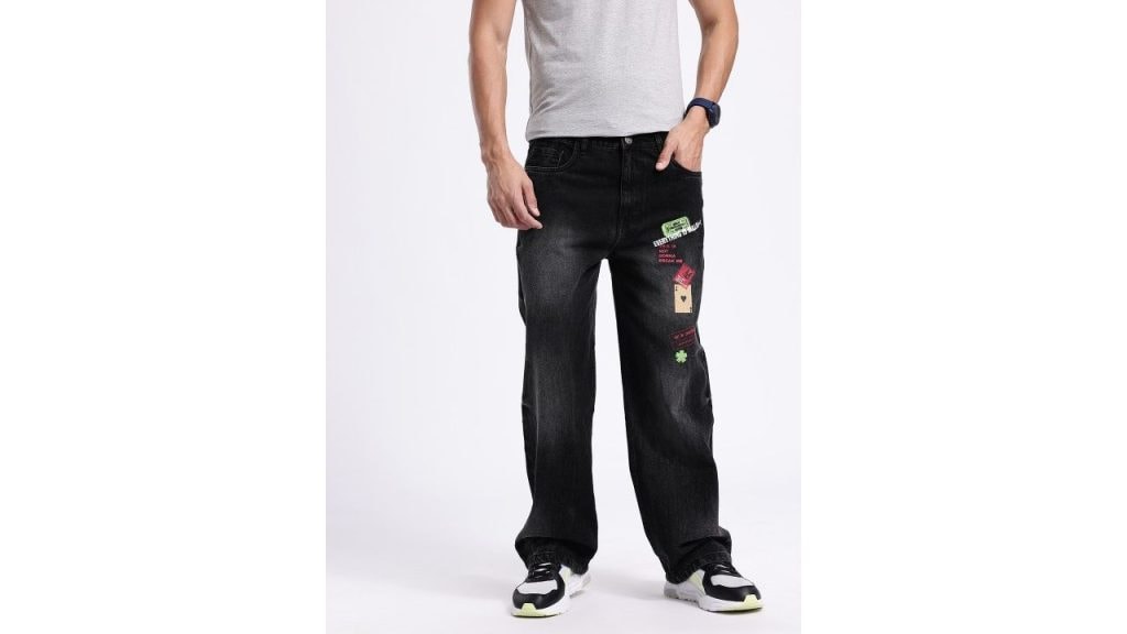 Kook N Keech Men Straight Fit Light Fade Printed Non-Stretchable Jeans