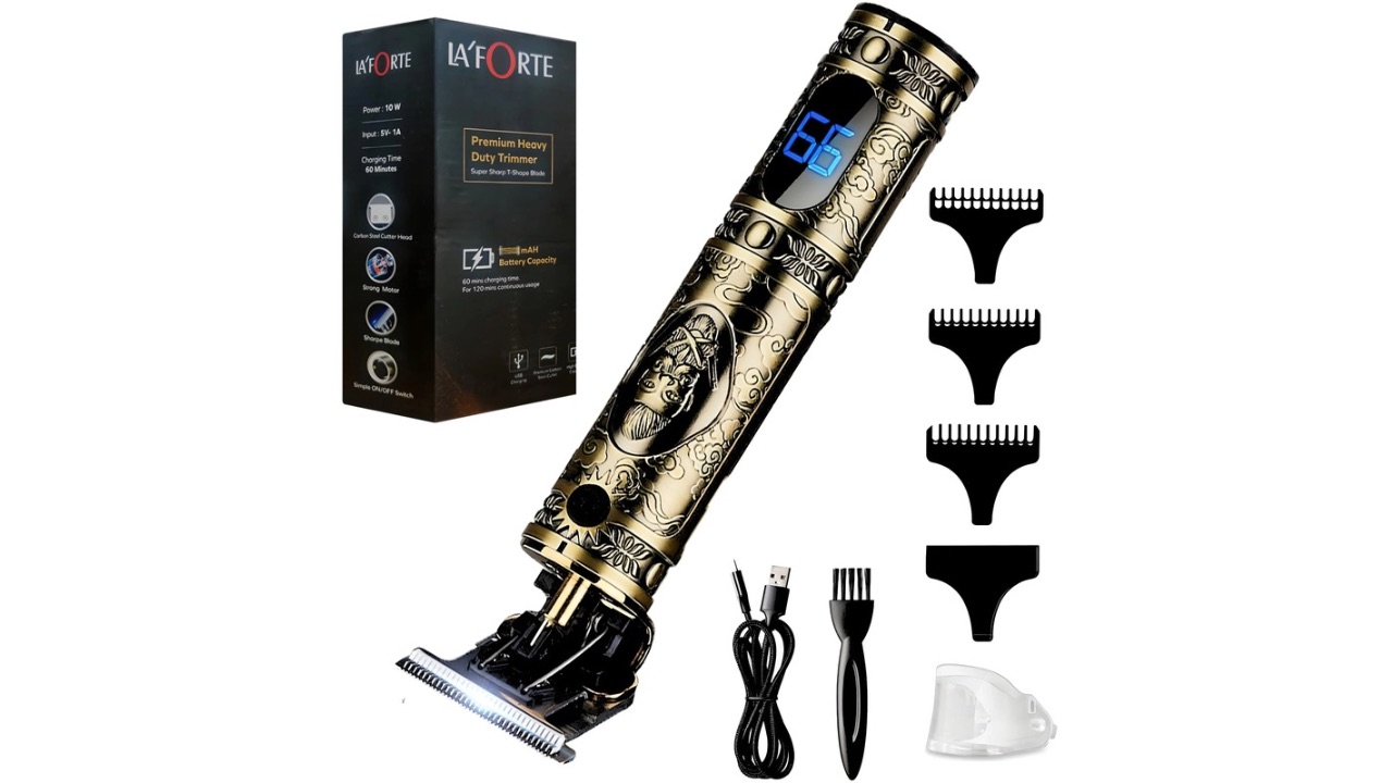 LA' FORTE Heavy Duty Rechargeable Hair Trimmer