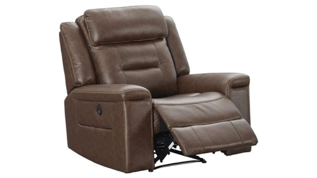 LEATHERON Leather Powered Recliner