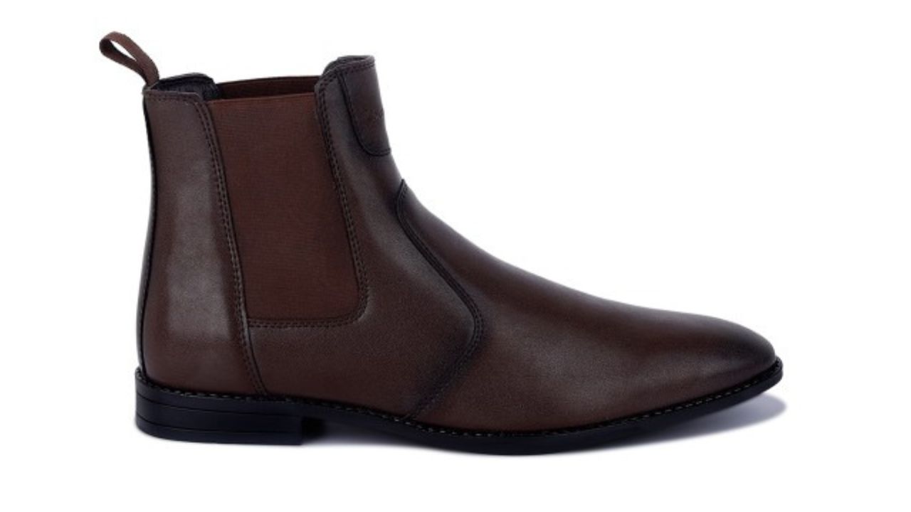 LOUIS STITCH Men Mid-Top Slip-On Chelsea Boots