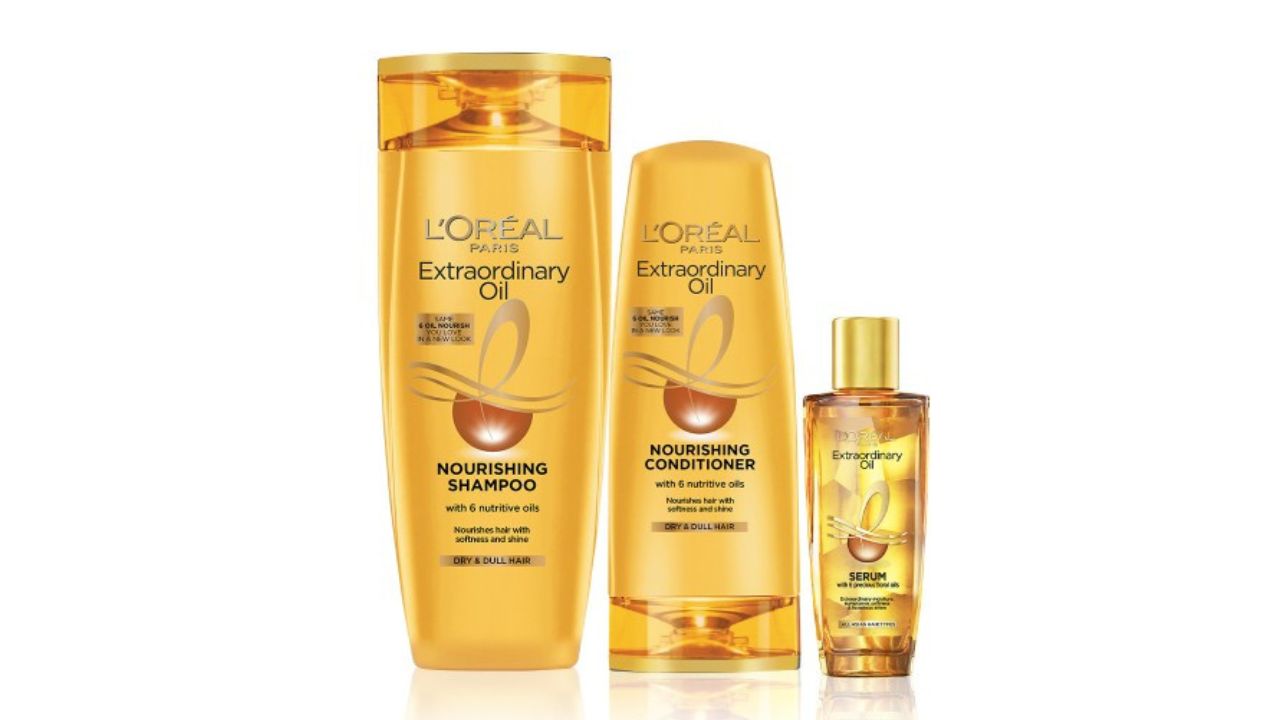 LOreal Set of Extraordinary Oil Nourishing Shampoo 340ml + Conditioner 180ml + Serum 30ml