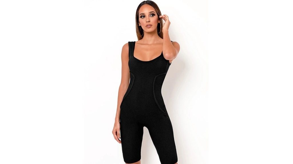 LULU & SKY Solid Scoop Neck Jumpsuit