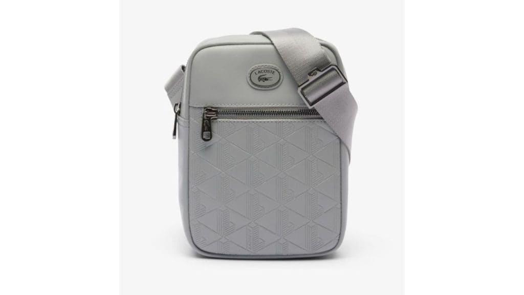 Lacoste Men Nomogramme Textured Messenger Bag