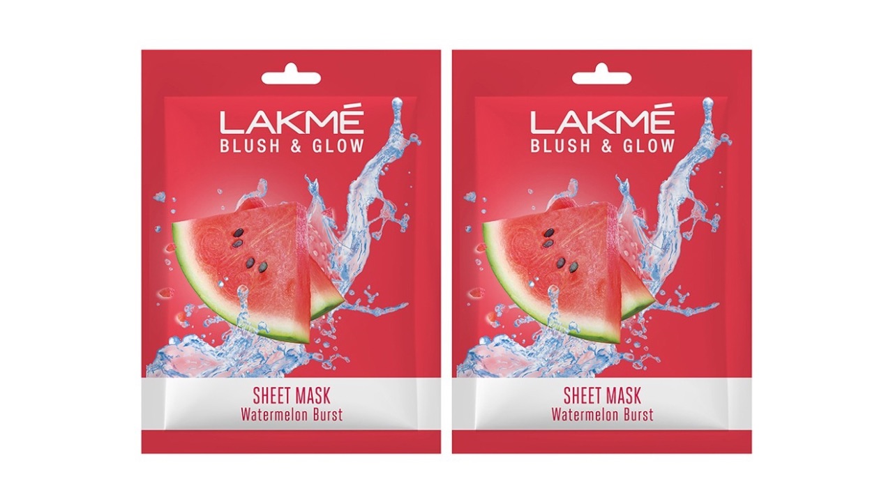 Lakme Set Of 2 Blush & Glow Watermelon Sheet Mask - 25ml