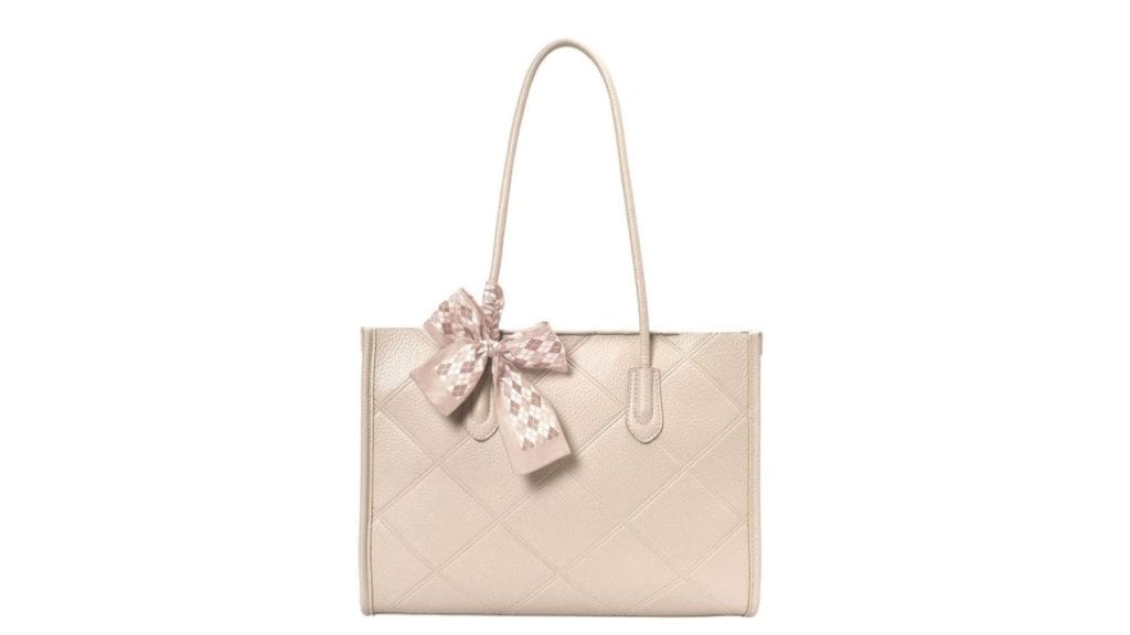 Lino Perros Textured Structured Shoulder Bag with Pouch