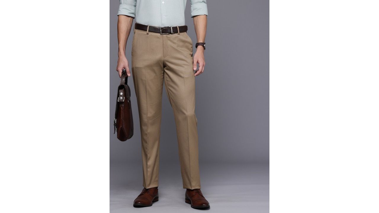 Louis Philippe Men Slim Fit Formal Trousers