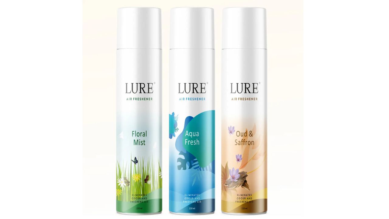 Lure Luxury Floral Mist, Aqua Fresh & Oud & Saffron Room Air Freshener Combo Pack