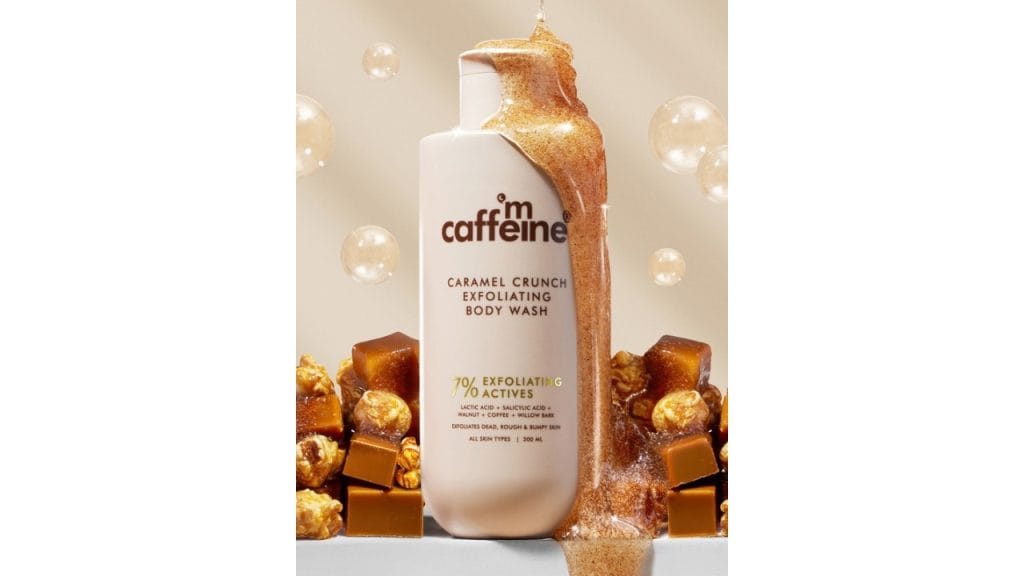 MCaffeine 7% Exfoliating Body Wash with 1% Salicylic, 2% Lactic Acid for Body Acne- 300ml