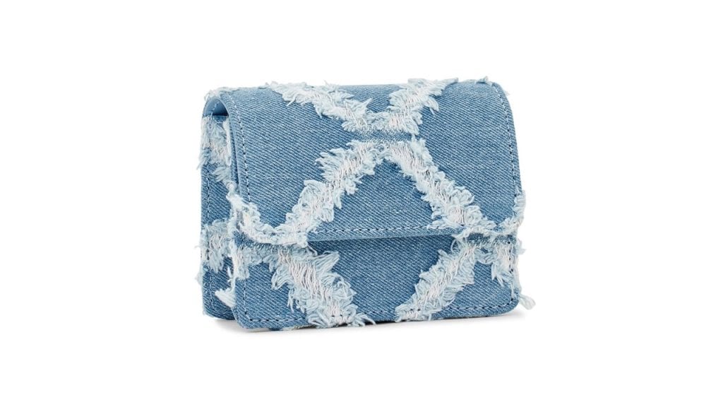 MIRAGGIOTextured Denim Mini Crossbody Bag