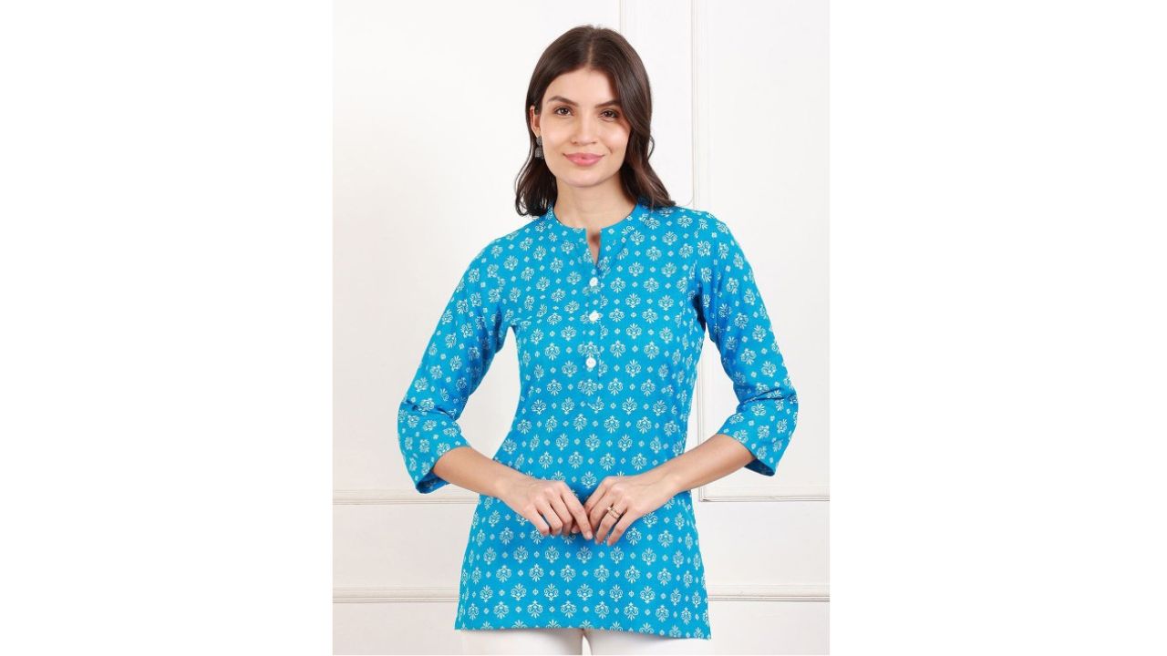 MORDEN MUSE Floral Printed Kurti