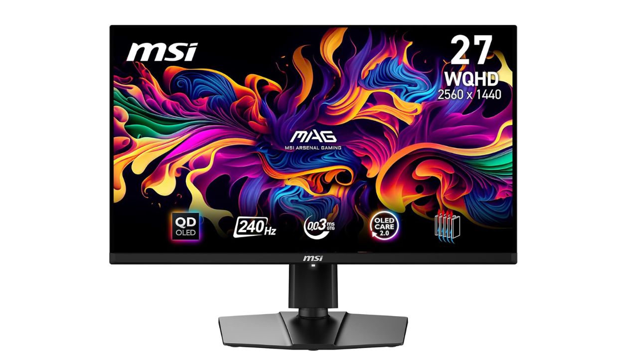 MSI MAG 271QPX QD-OLED E2 26.5 Inch 2K WQHD Gaming Monitor