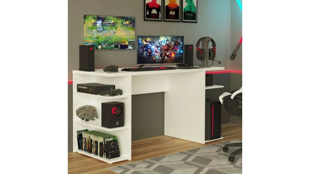 Madesa Gaming Engineered Wood Computer Desk