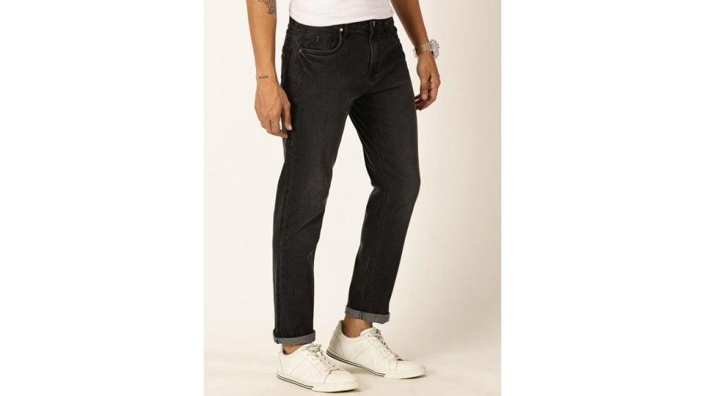 Mast & Harbour Black Men Mid-Rise Smart Fit Light Fade Stretchable Jeans