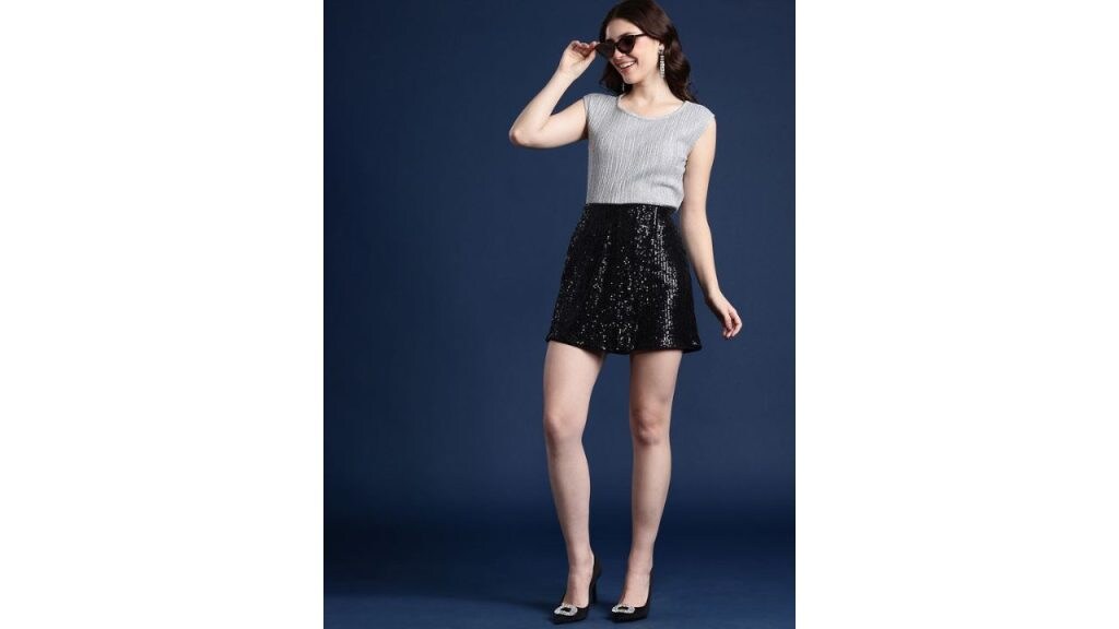 Mast & Harbour Embellished Mini Party Skorts