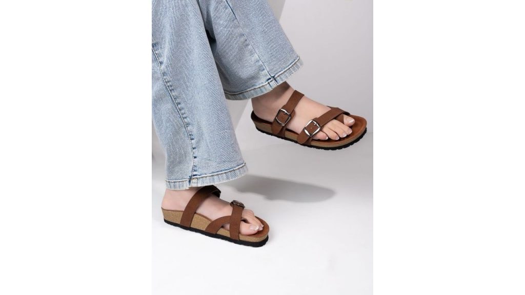 Mast & Harbour Women Suede Comfort Sandals