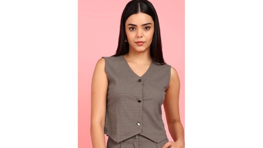 Mast & HarbourChecked Waistcoat