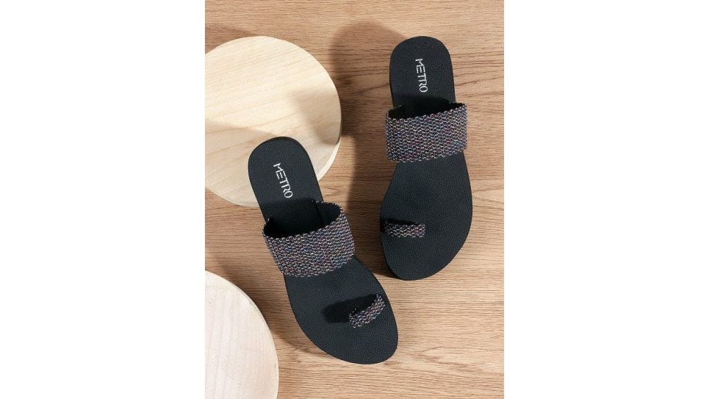 Metro Textured One Toe Flatform Heels