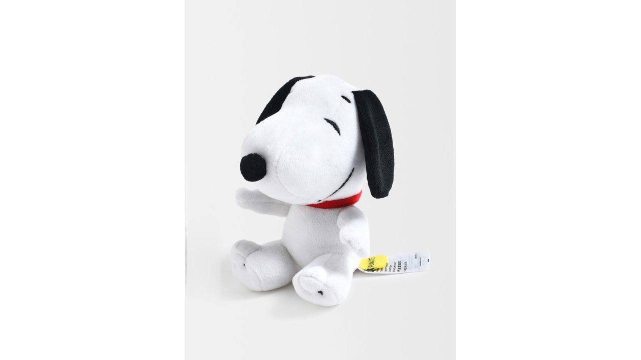 MiArcus Peanuts Mini Snoopy Beagle Soft Plush Toy White - Height 13 Cm