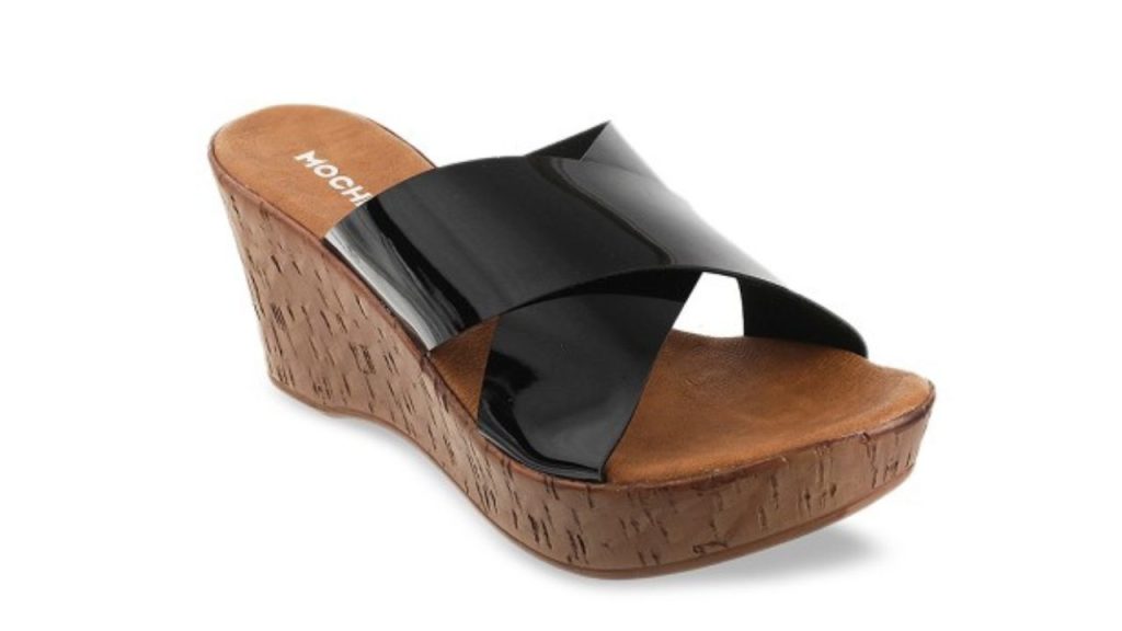 Mochi Women Black Solid Heels