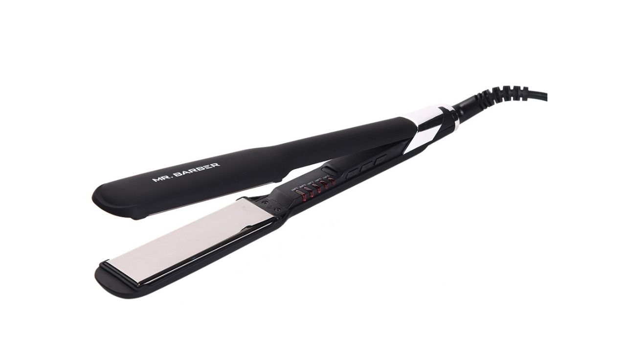 Mr. Barber Unisex Black Strait N Shine Plus Hair Straightener MB-SNP