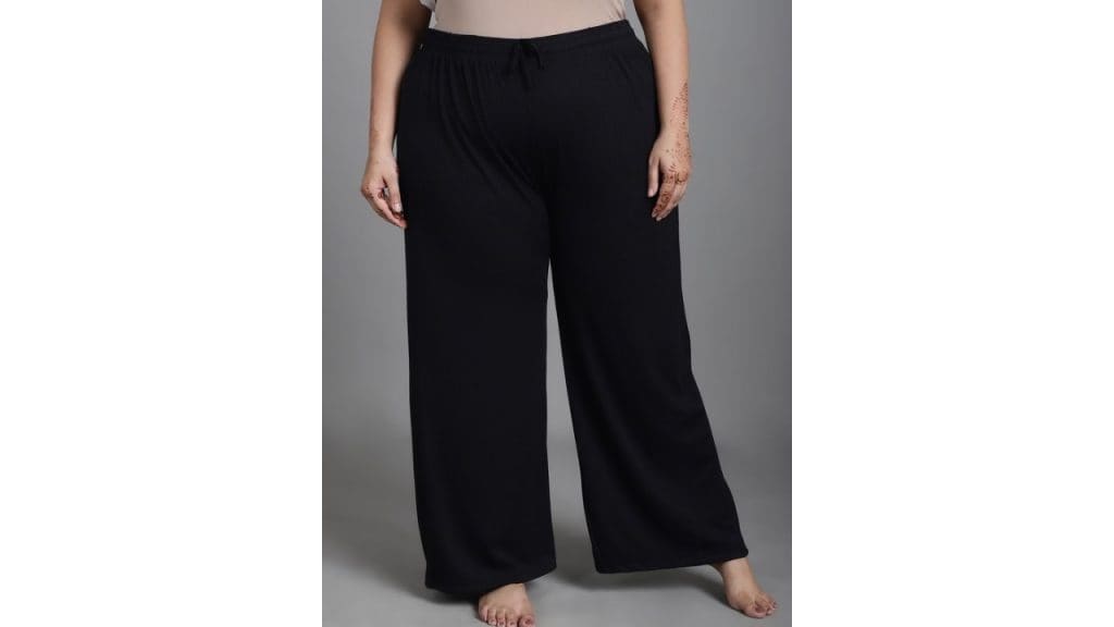 NEUDIS Women Plus Size Ribbed Lounge Pants