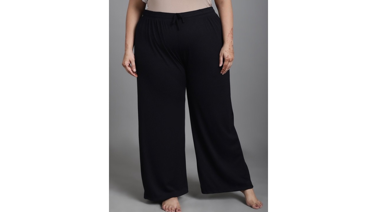 NEUDIS Women Plus Size Ribbed Lounge Pants