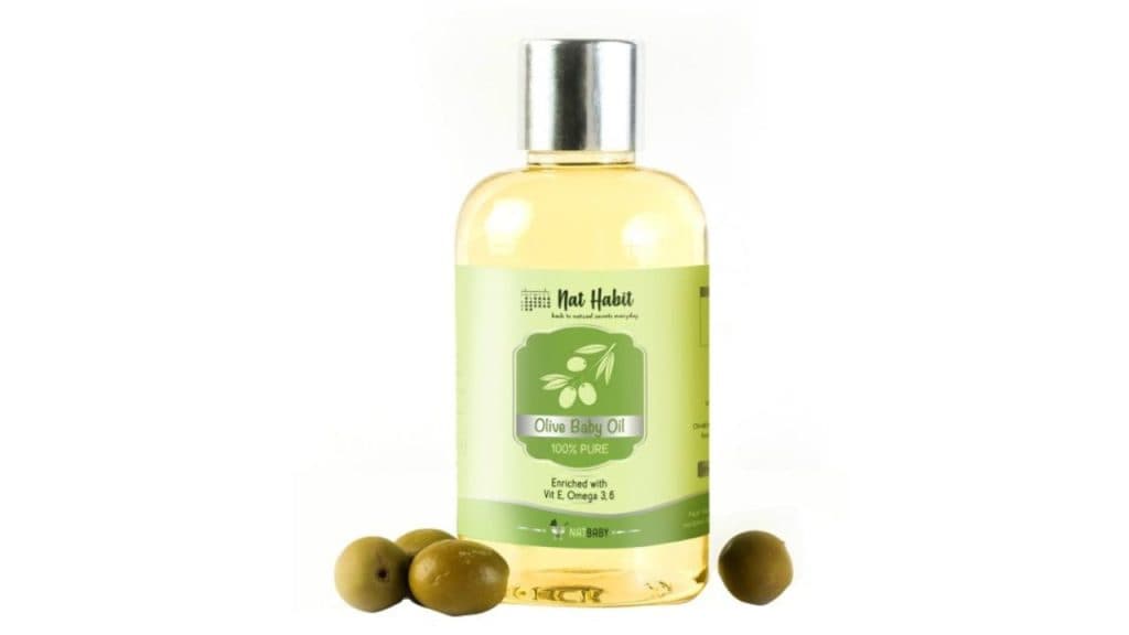 Nat Habit Kids Pure Olive Baby Oil Enriched with Vit E Omega-3, 6 - 100ml