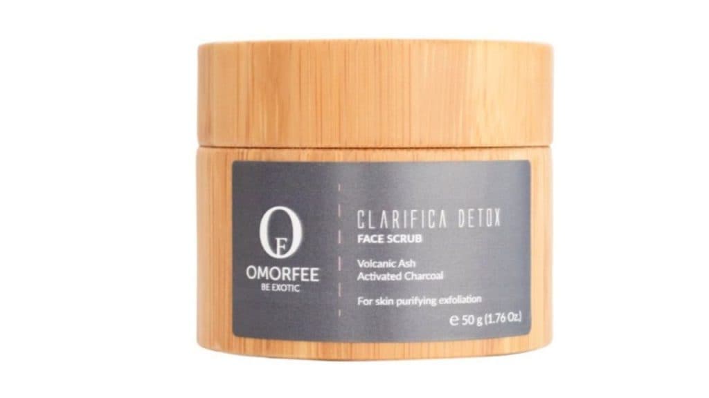 OMORFEE Clarifica Detox Face Scrub with Volcanic Ash & Activated Charcoal - 50 g