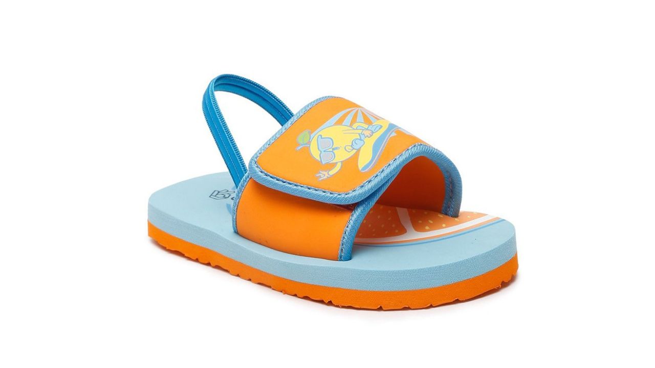ONYC Kids Printed Surfing Sliders With Adjustable Strap & Back Support