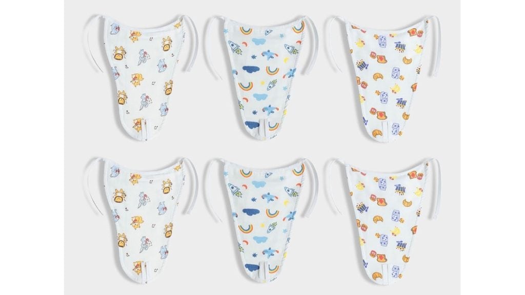 Orange SugarSet Of 6 Muslin Cotton Nappies