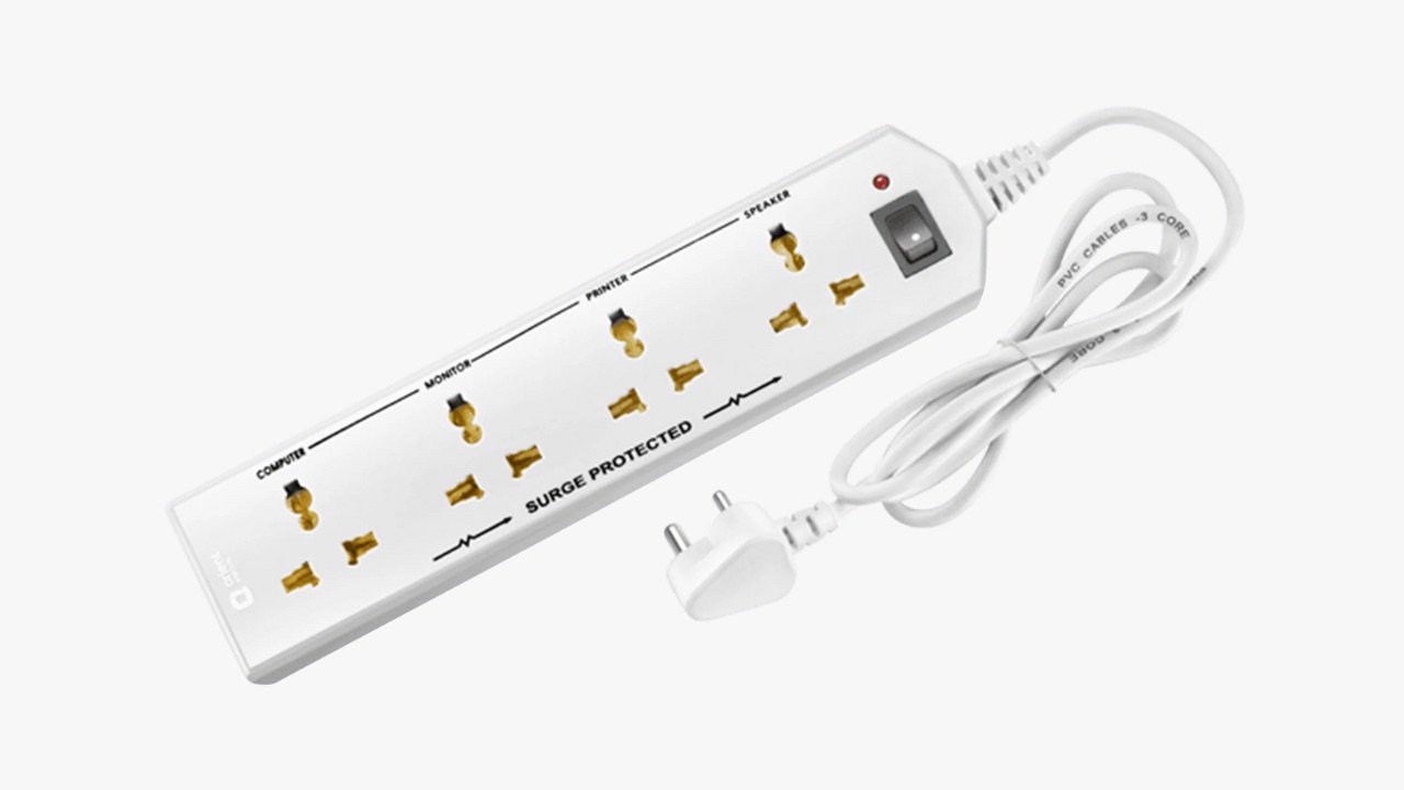 Orient Electric 4 Socket Extension Board with 2 Metre Wire (White)