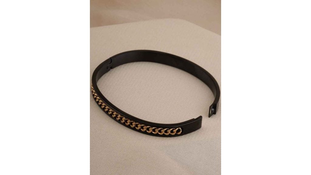 PALMONAS Women Gold-Plated Kada Bracelet