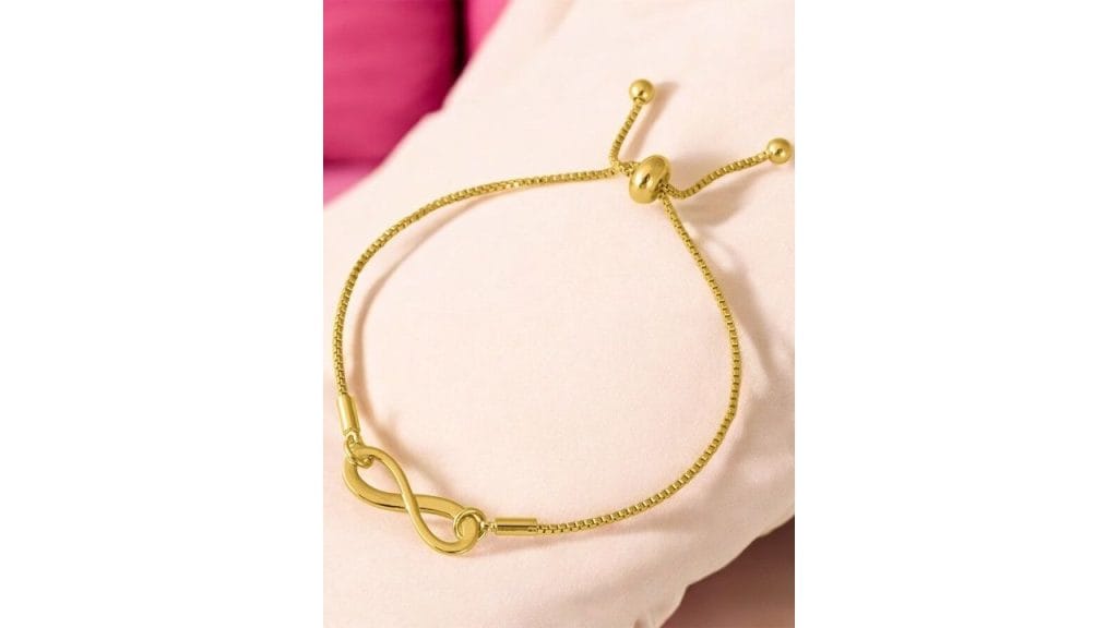 PALMONAS Women Gold-Toned Gold-Plated Charm Bracelet