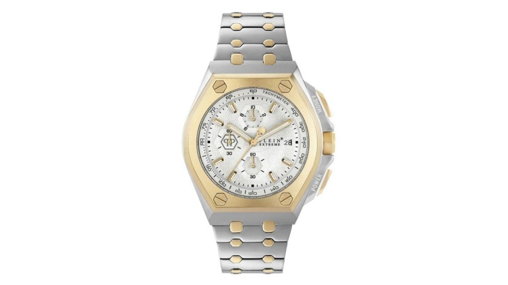PHILIPP PLEIN Men Brass Dial & Bracelet Style Straps Analogue Watch