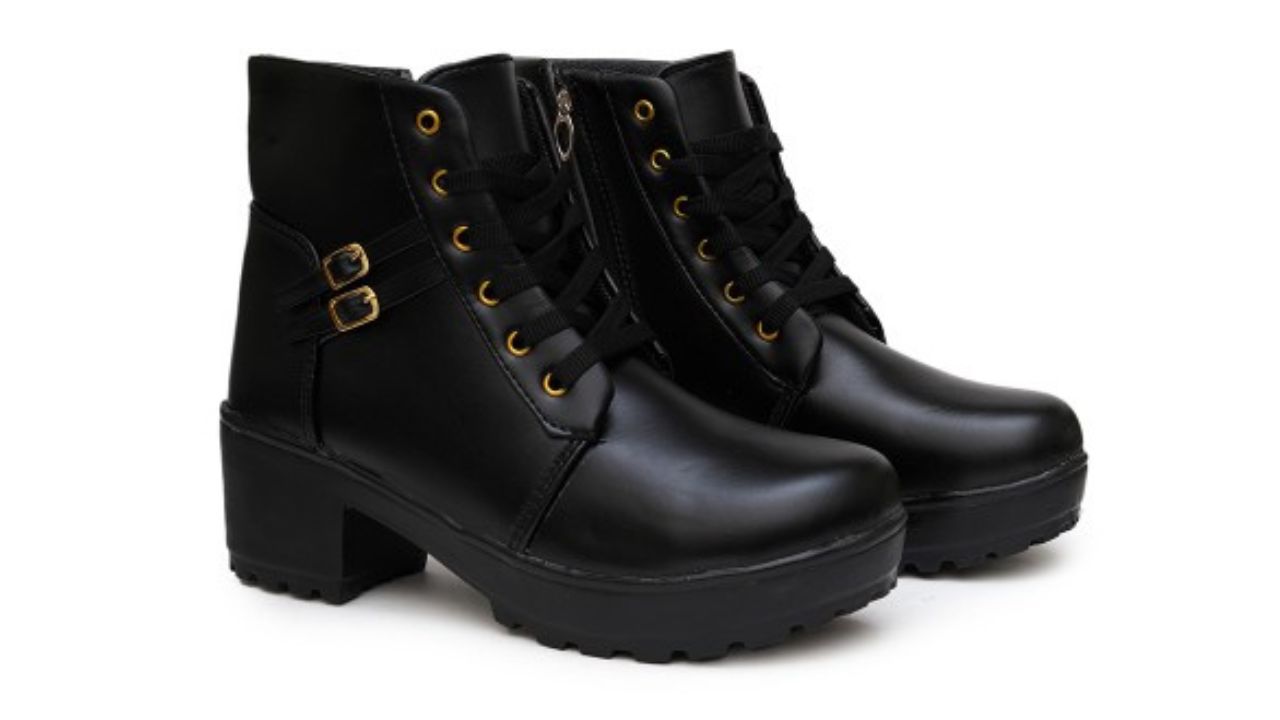 PLANET WALK Women Block-Heeled Ankle Casual Boots