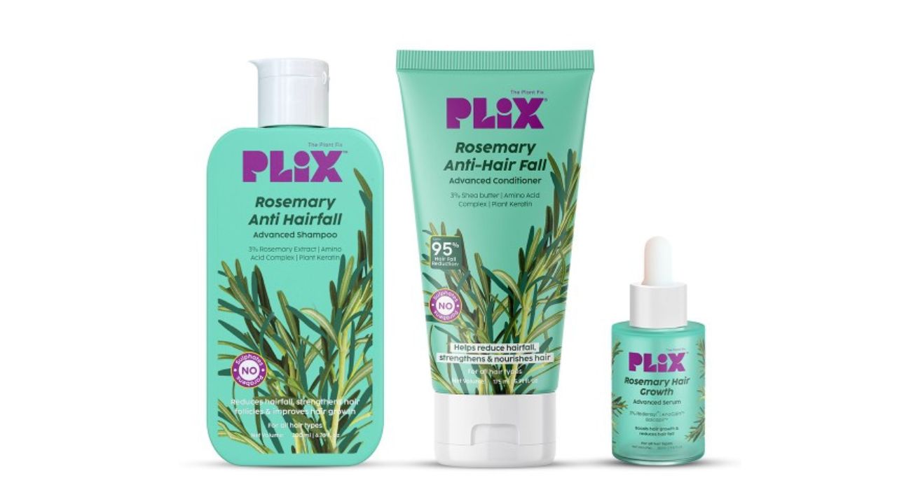 PLIX THE PLANT FIX Rosemary Hair Serum, Shampoo & Conditioner Combo
