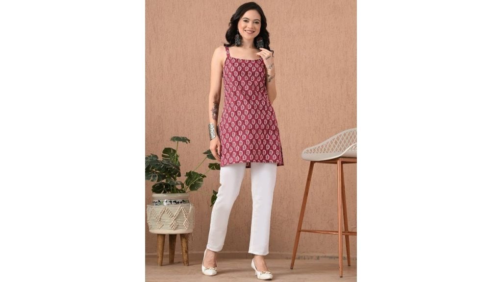 Paisley Printed Pure Cotton Kurti
