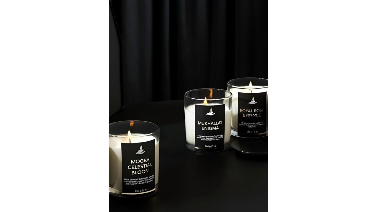 Parkash Candles White 10 pieces Jar Candle