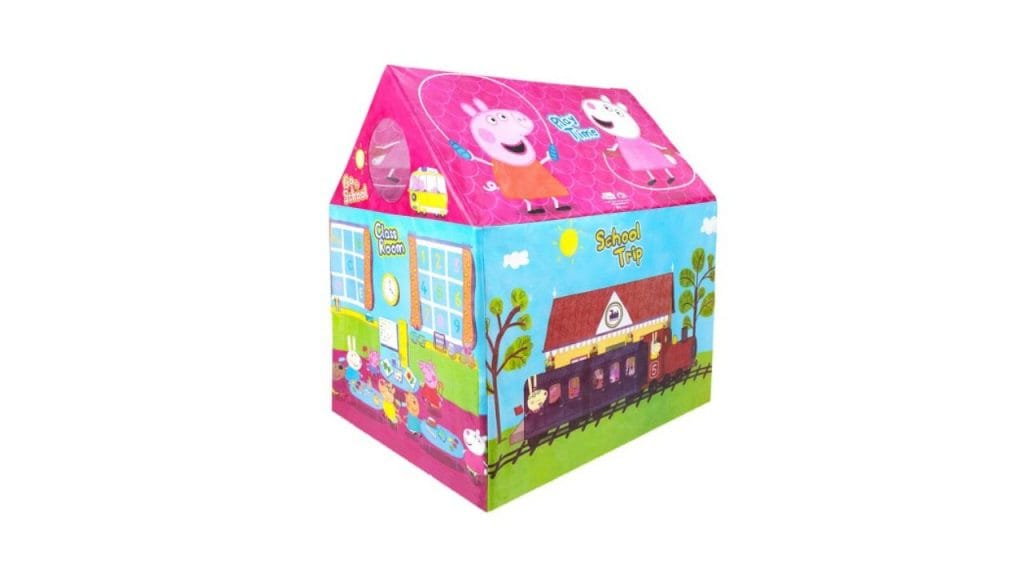 Peppa Pig Kids Pink & Blue Printed Water Proof Kids Play Tent House