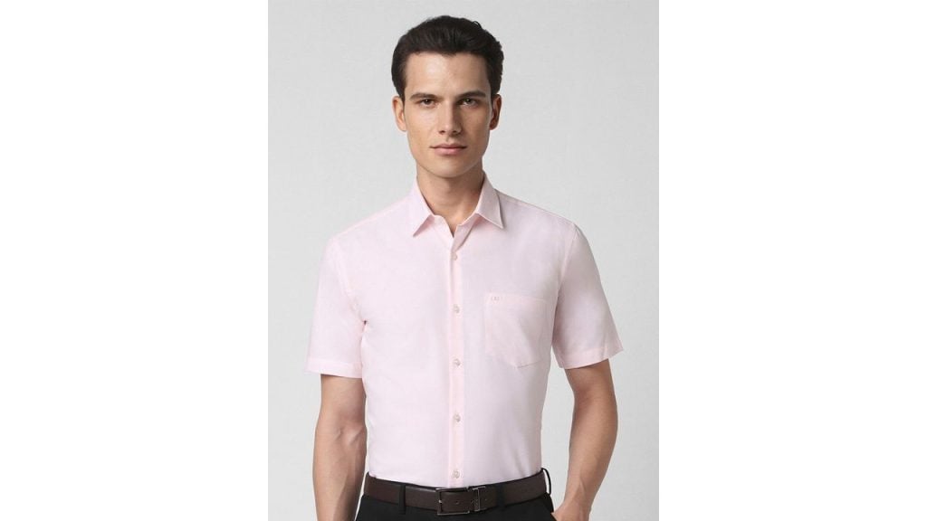 Peter England Spread Collar Formal Shirt