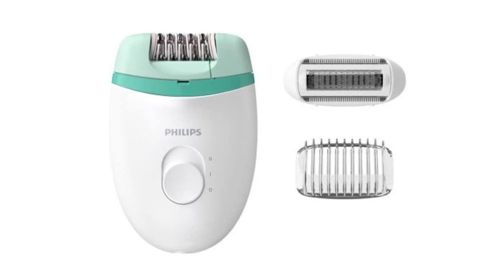 Philips Satinelle Epilator &Shaver BRE245/00 Corded with 2 Speed Setting - White