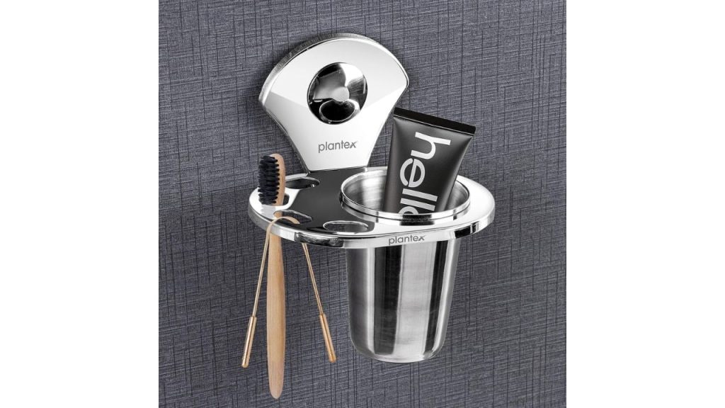 Plantex Royal Stainless Steel Tooth Brush Holder